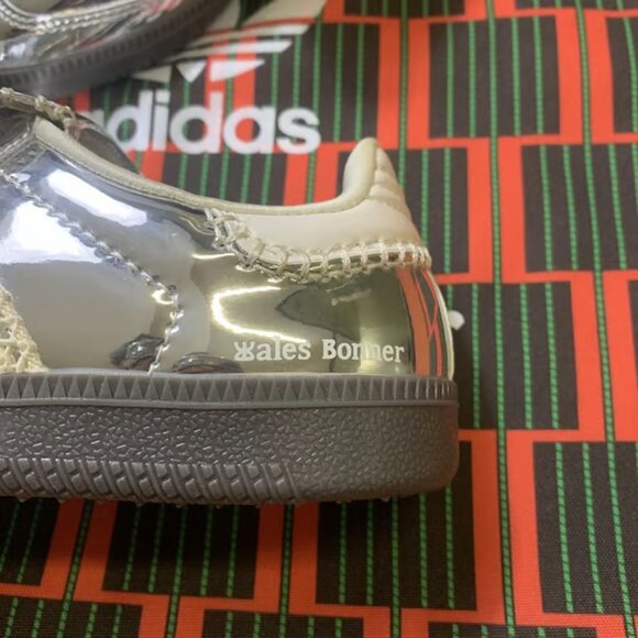 Wales Bonner x Samba 'Silver Metallic Gum' 2023 Adidas Sneakers - Picture 7 of 7
